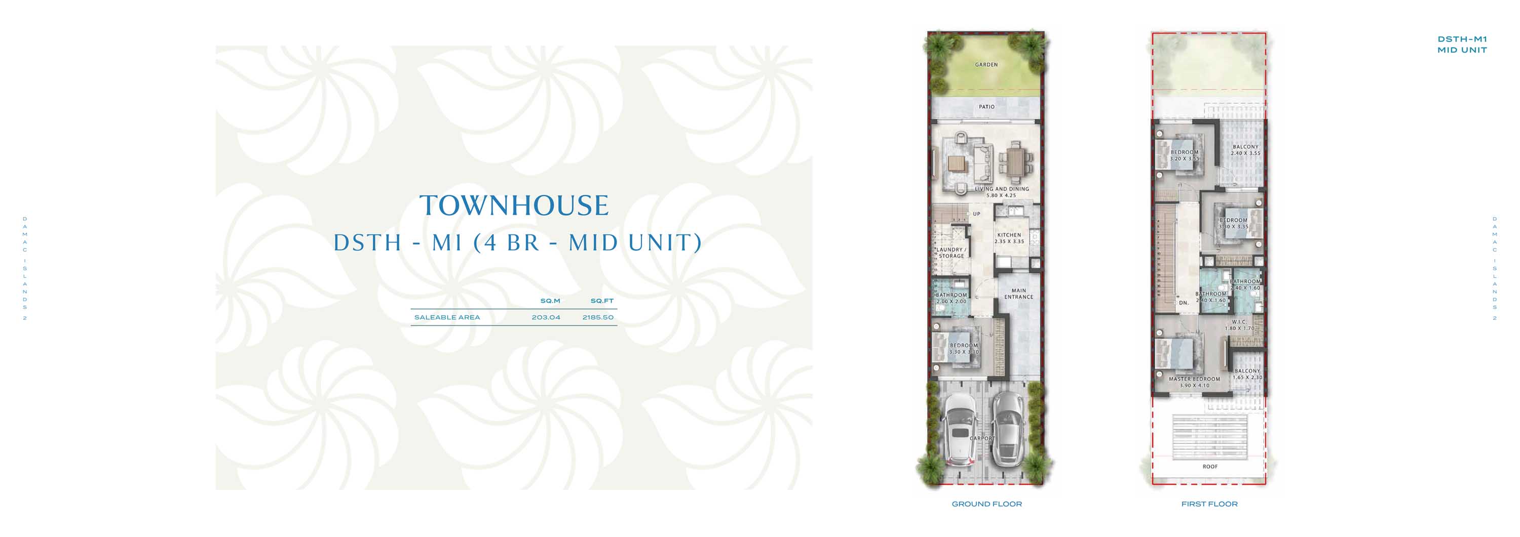 Damac Islands 2 floor plan 1