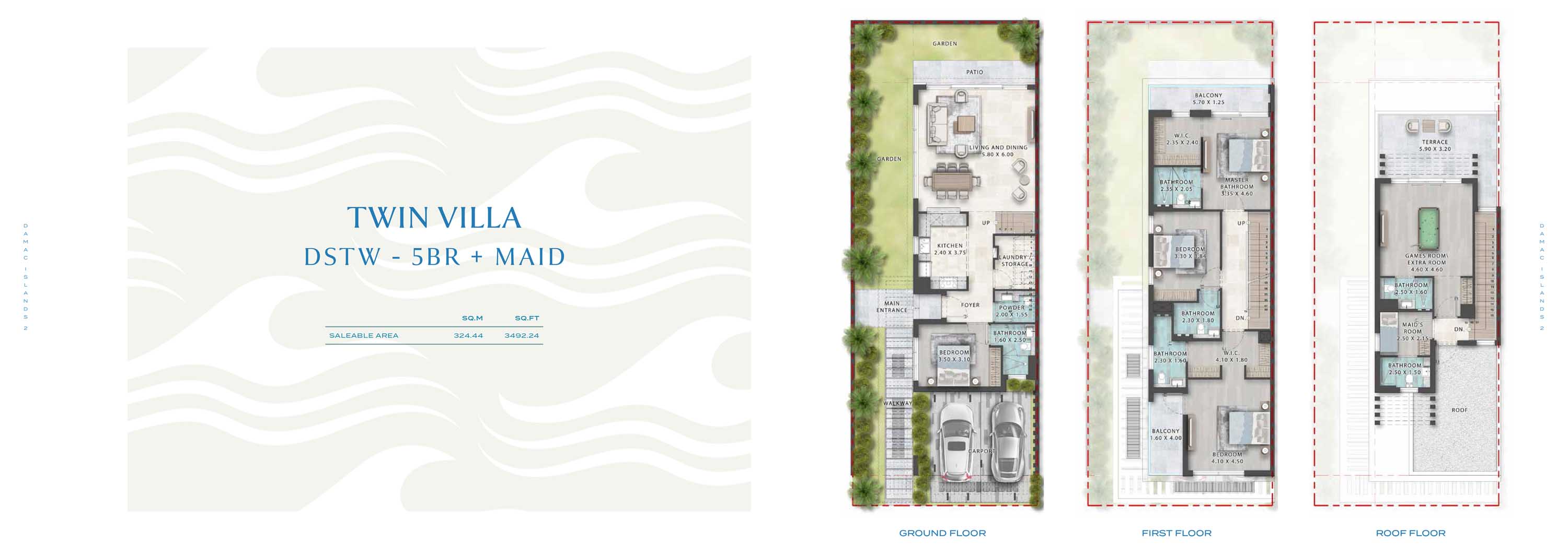 Damac Islands 2 floor plan 3