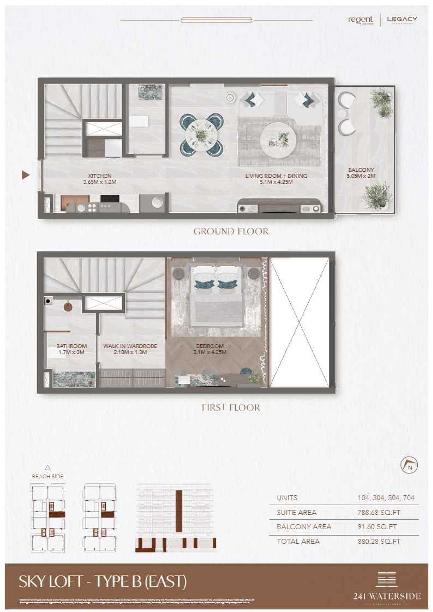 241 Waterside by Regent floor plan 1