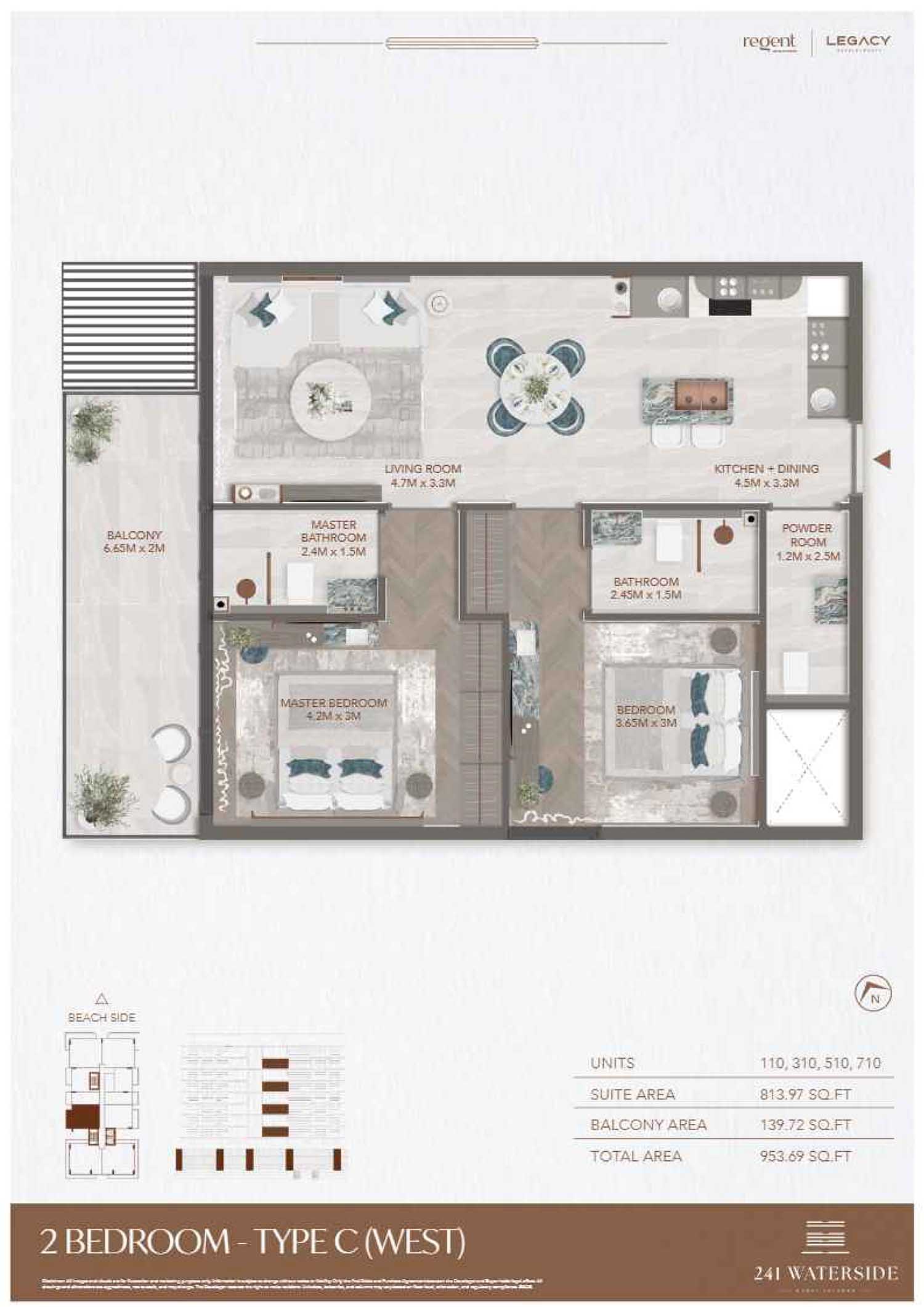 241 Waterside by Regent floor plan 2