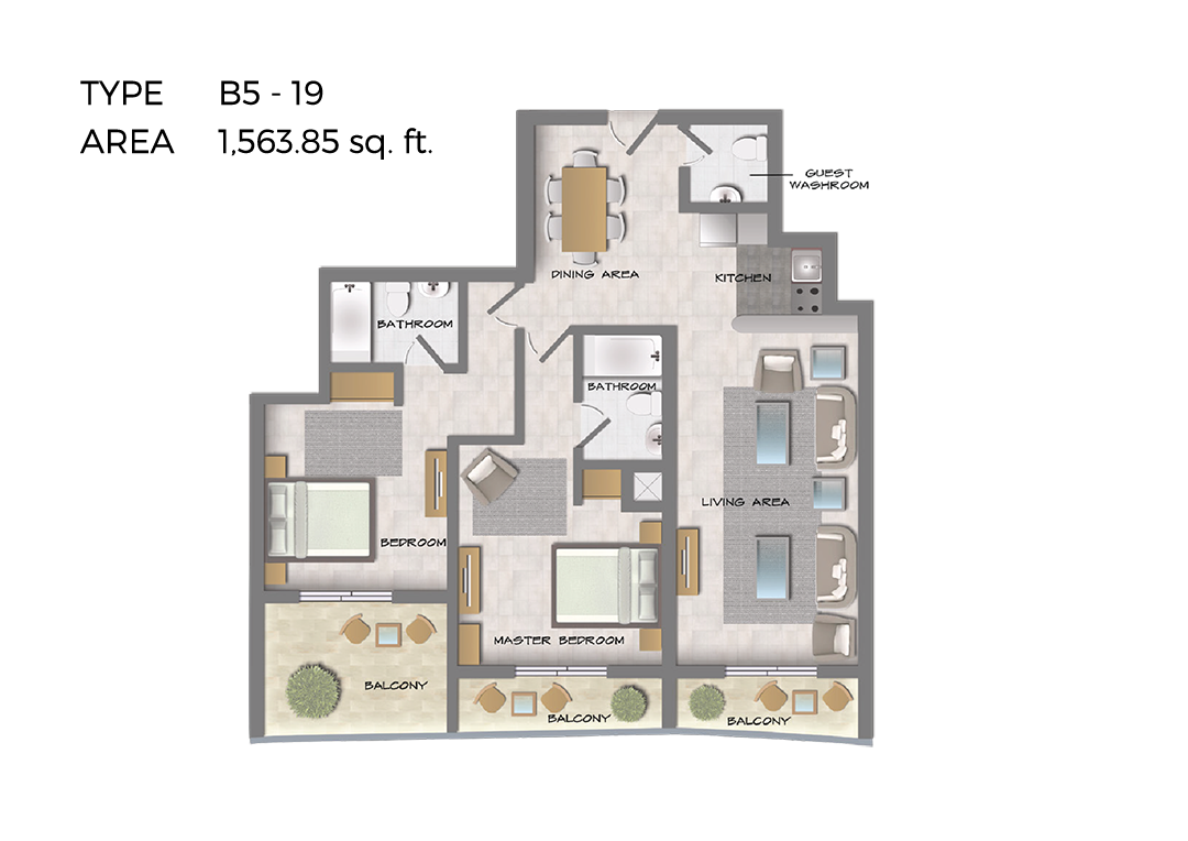 Hera Tower floor plan 3