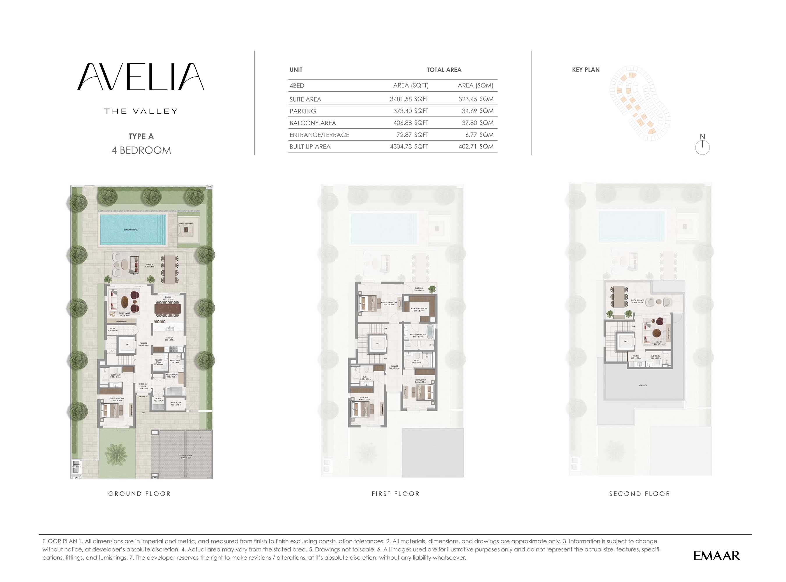 Avelia at The Valley floor plan 1