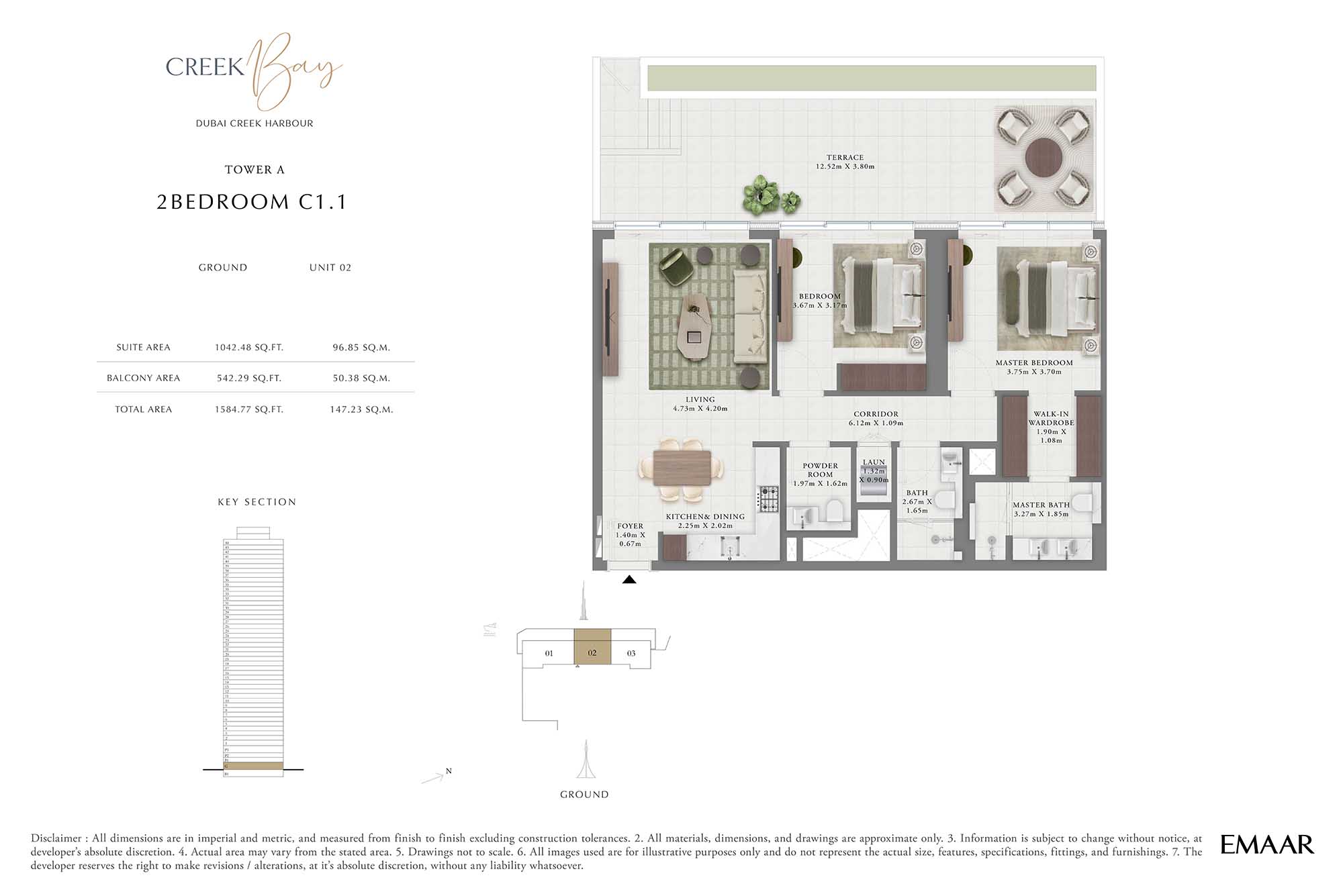 Creek Bay at Dubai Creek Harbour floor plan 2