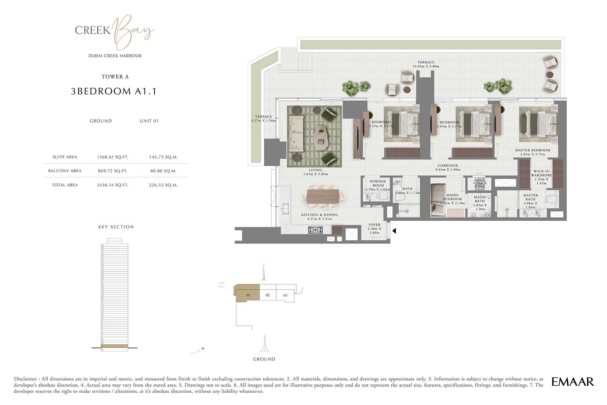 Creek Bay at Dubai Creek Harbour floor plan 3
