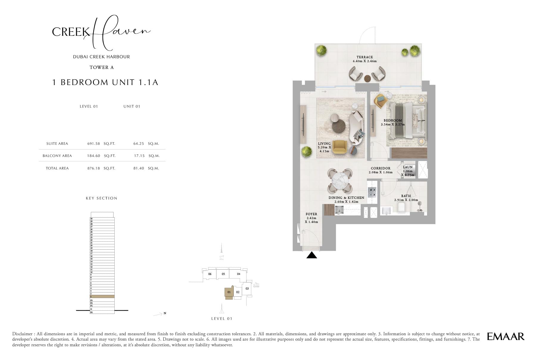 Creek Haven at Dubai Creek Harbour floor plan 1