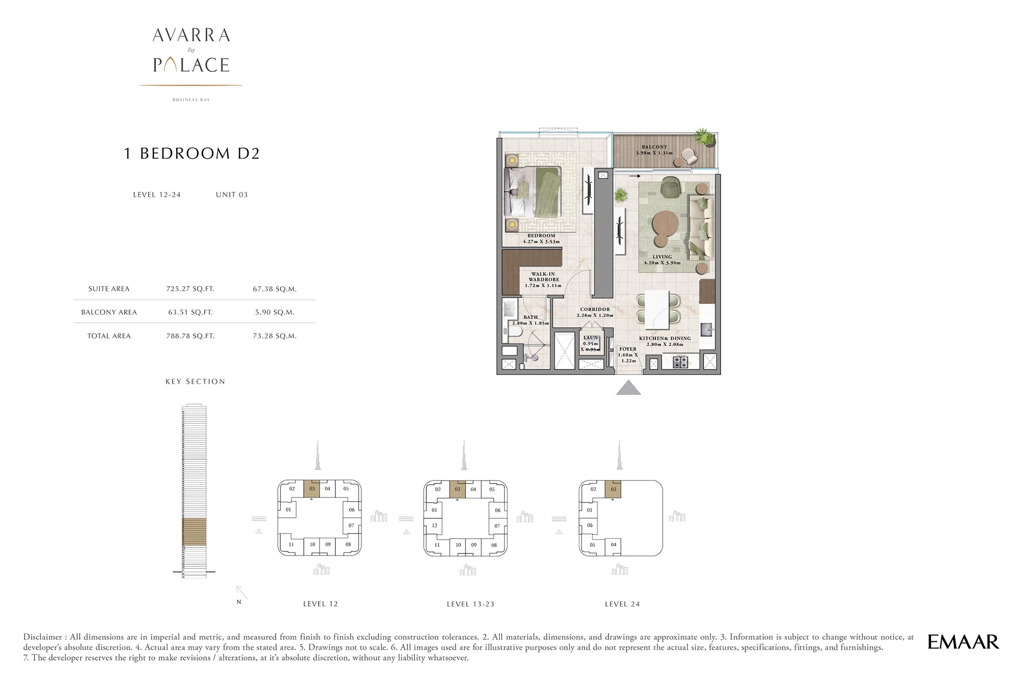 Avarra by Palace floor plan 1