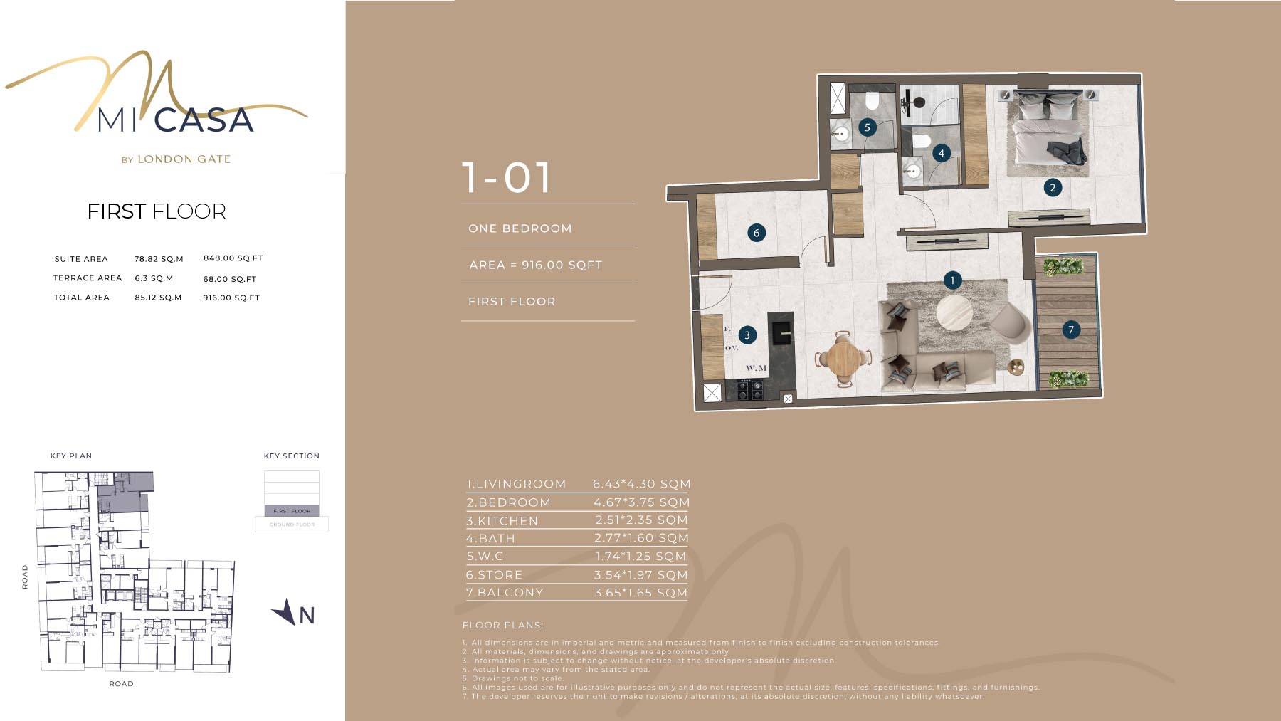 MI Casa by London Gate floor plan 2
