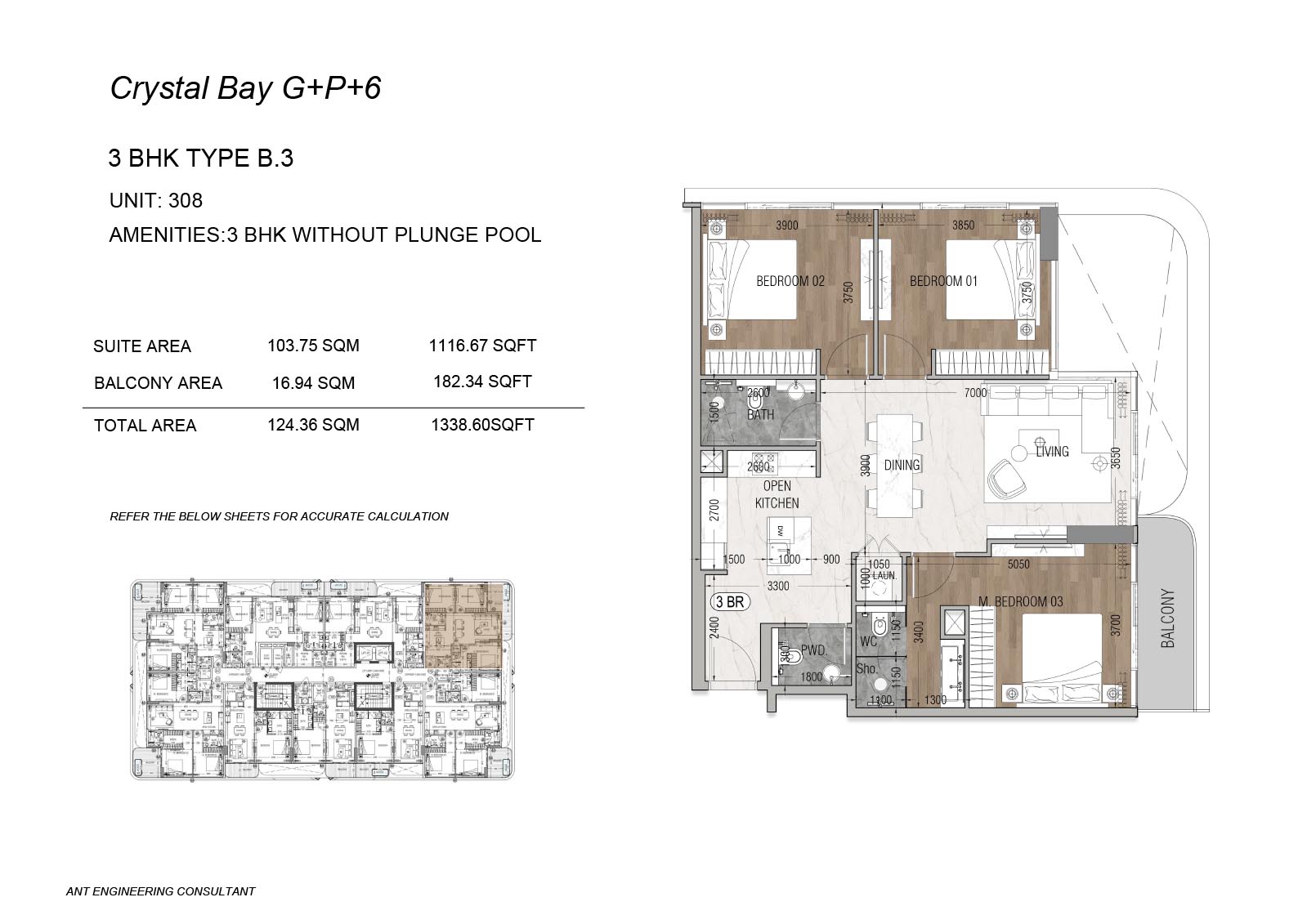 Vue Doree at Dubai Islands floor plan 3