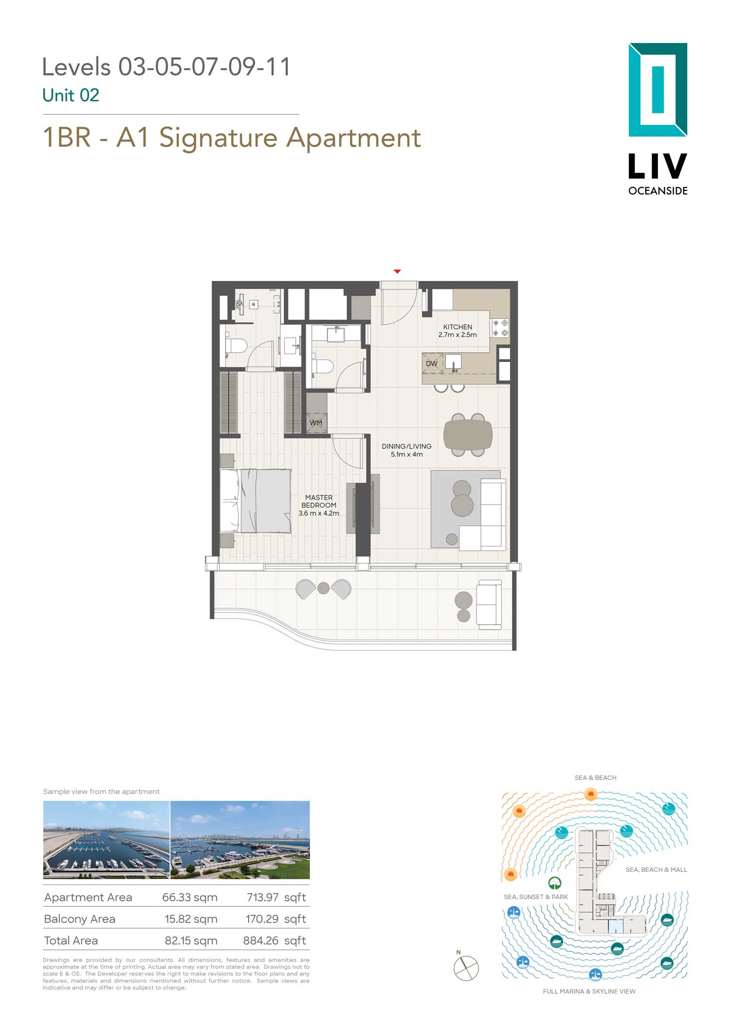 LIV Oceanside floor plan 1