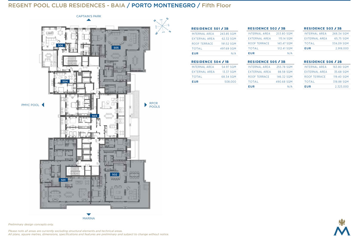 Regent Pool Club Residences Baia floor plan 2