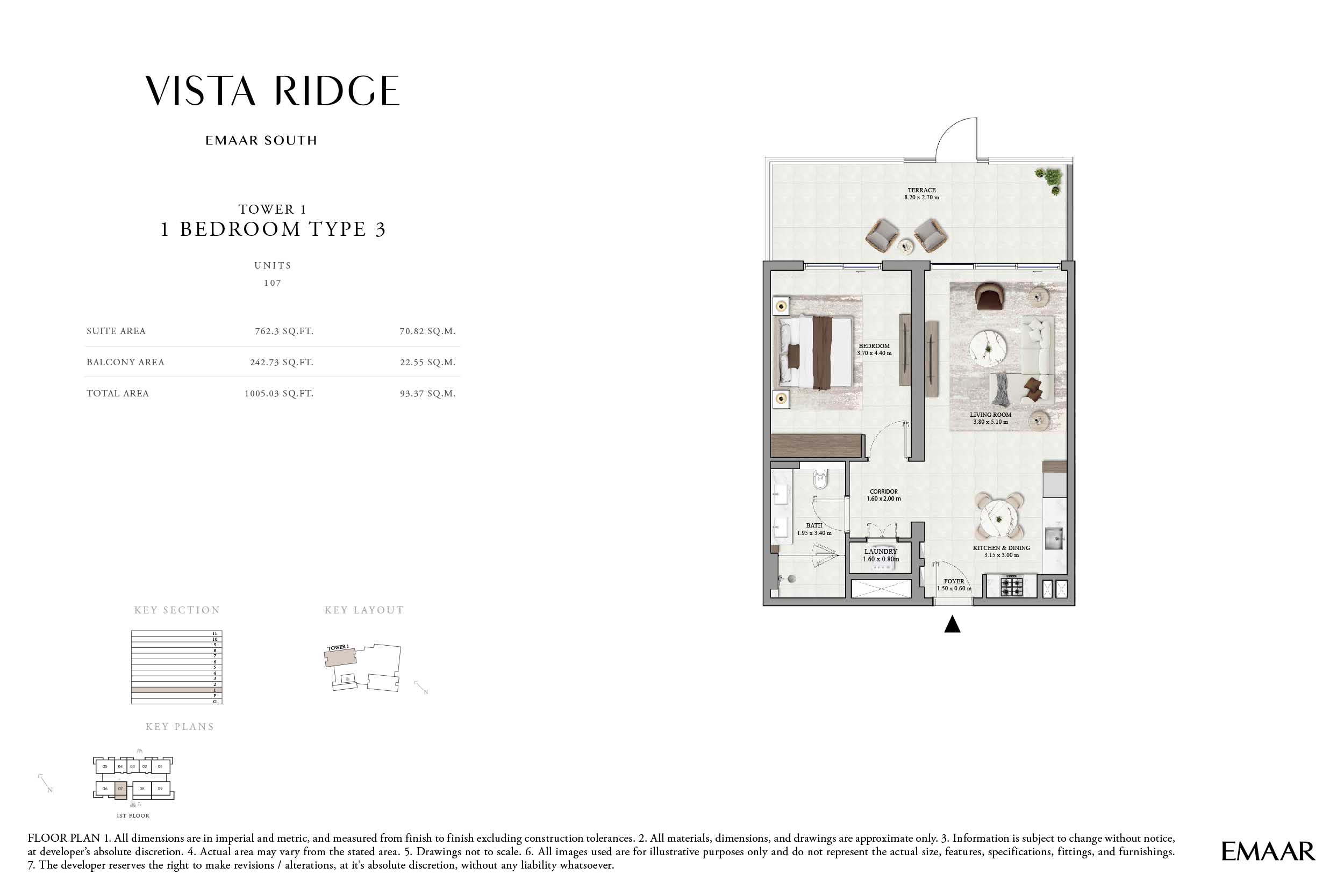 Vista Ridge at Dubai South floor plan 1