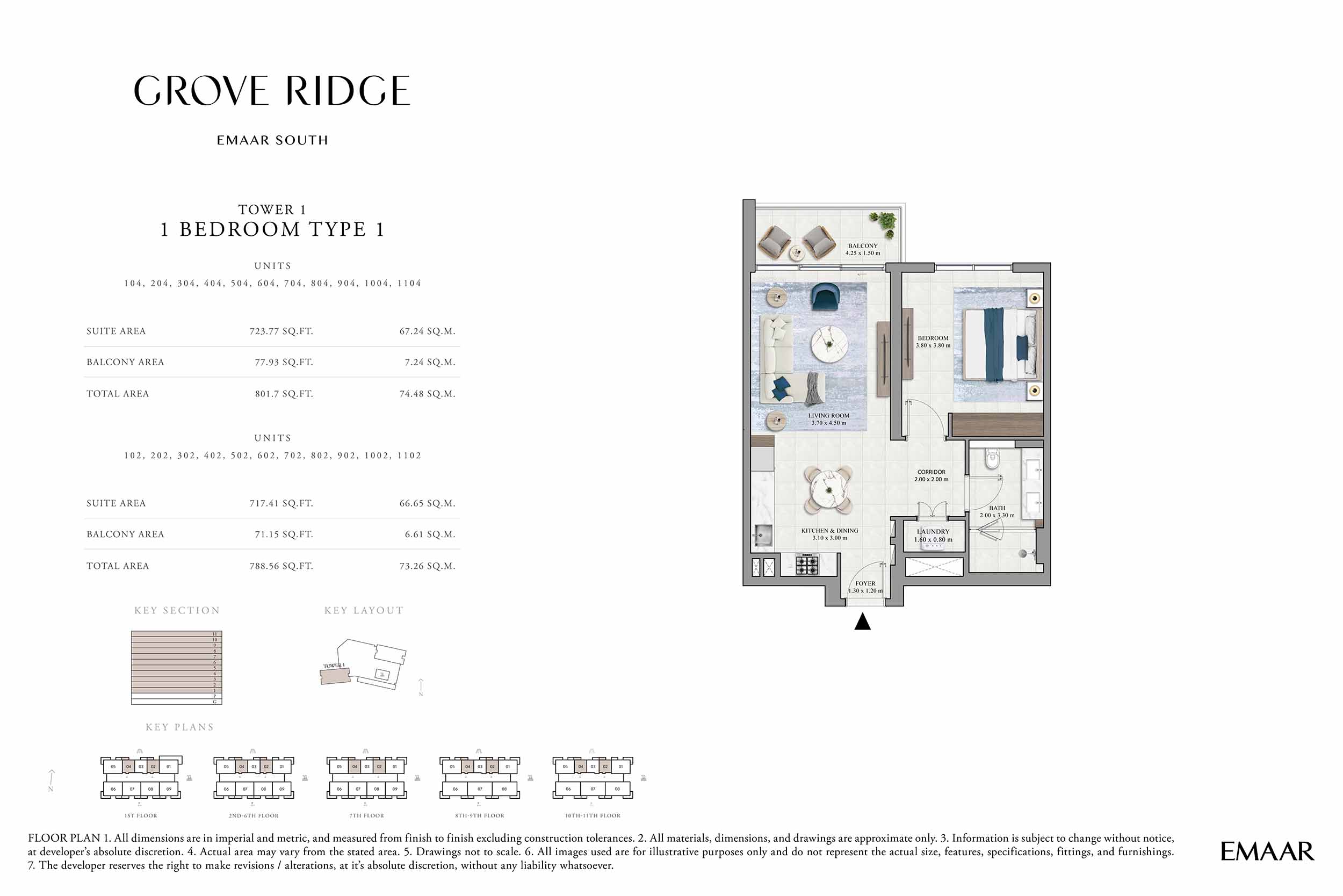 Grove Ridge at Dubai South floor plan 1
