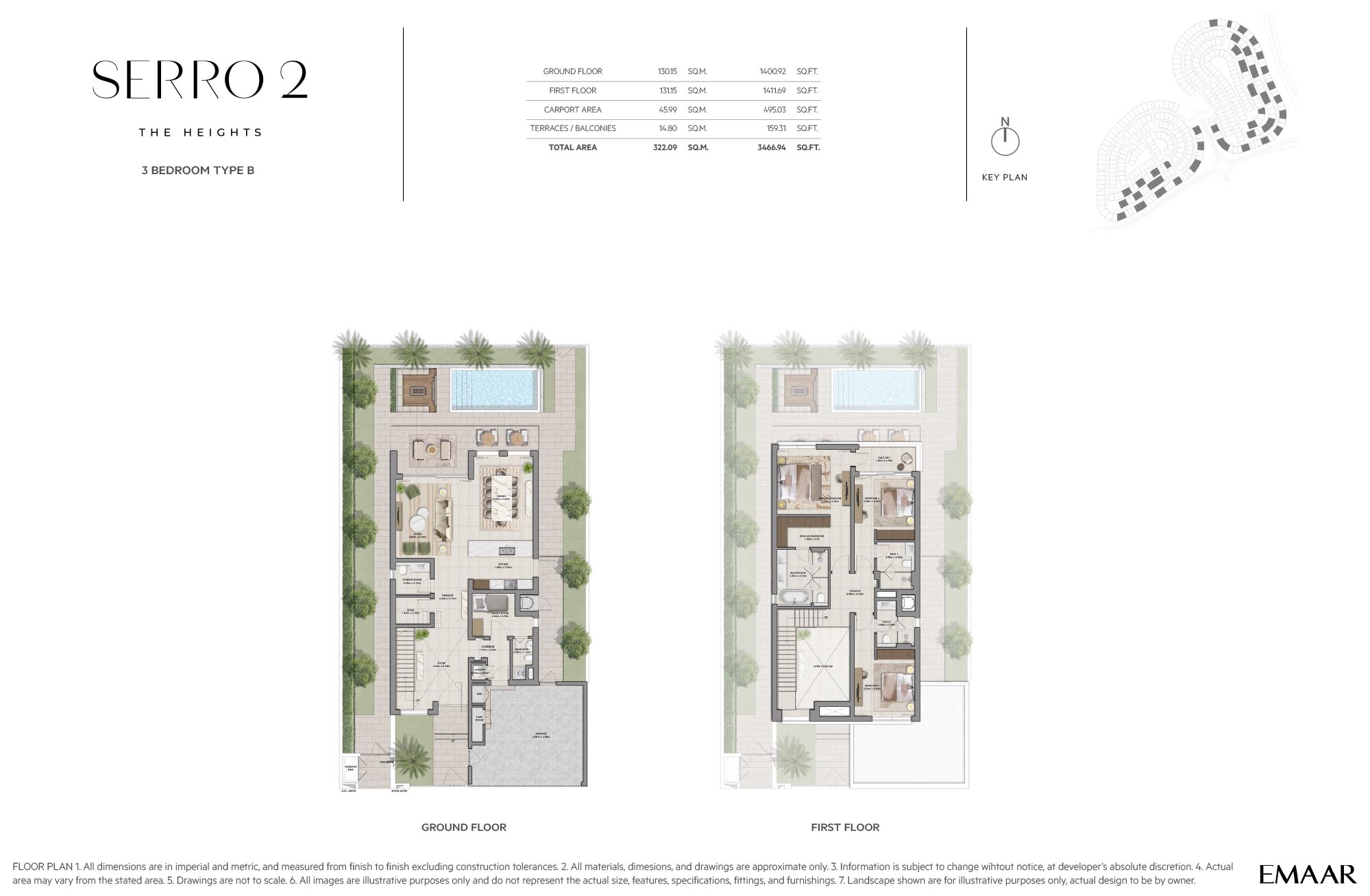 Serro 2 at The Heights floor plan 1