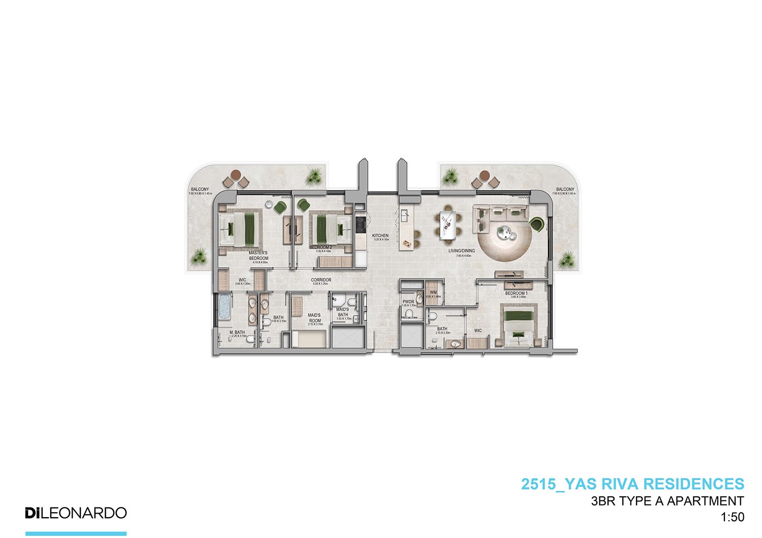 Yas Riva Residences floor plan 4