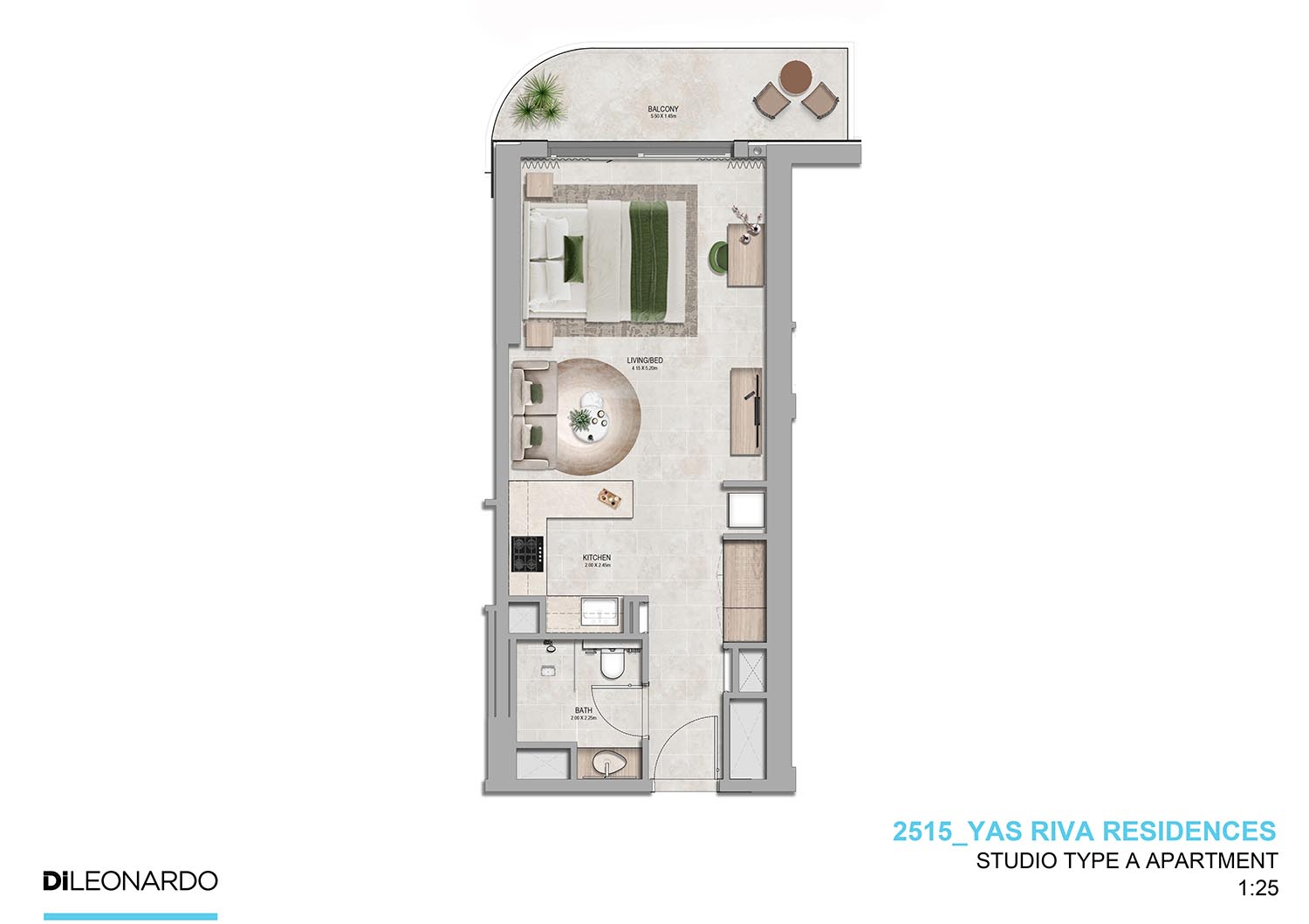 Yas Riva Residences floor plan 1