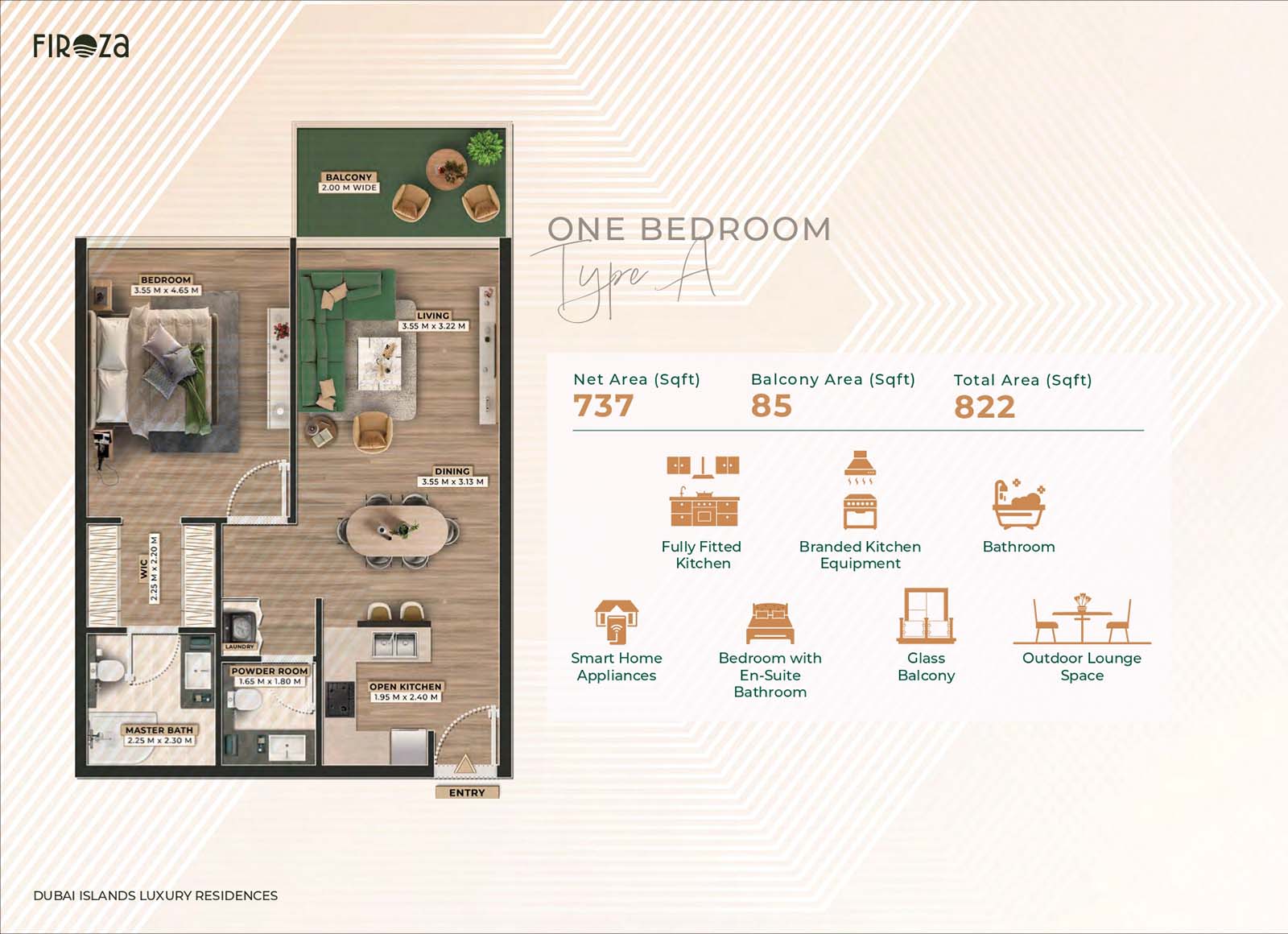 Firoza at Dubai Islands floor plan 1