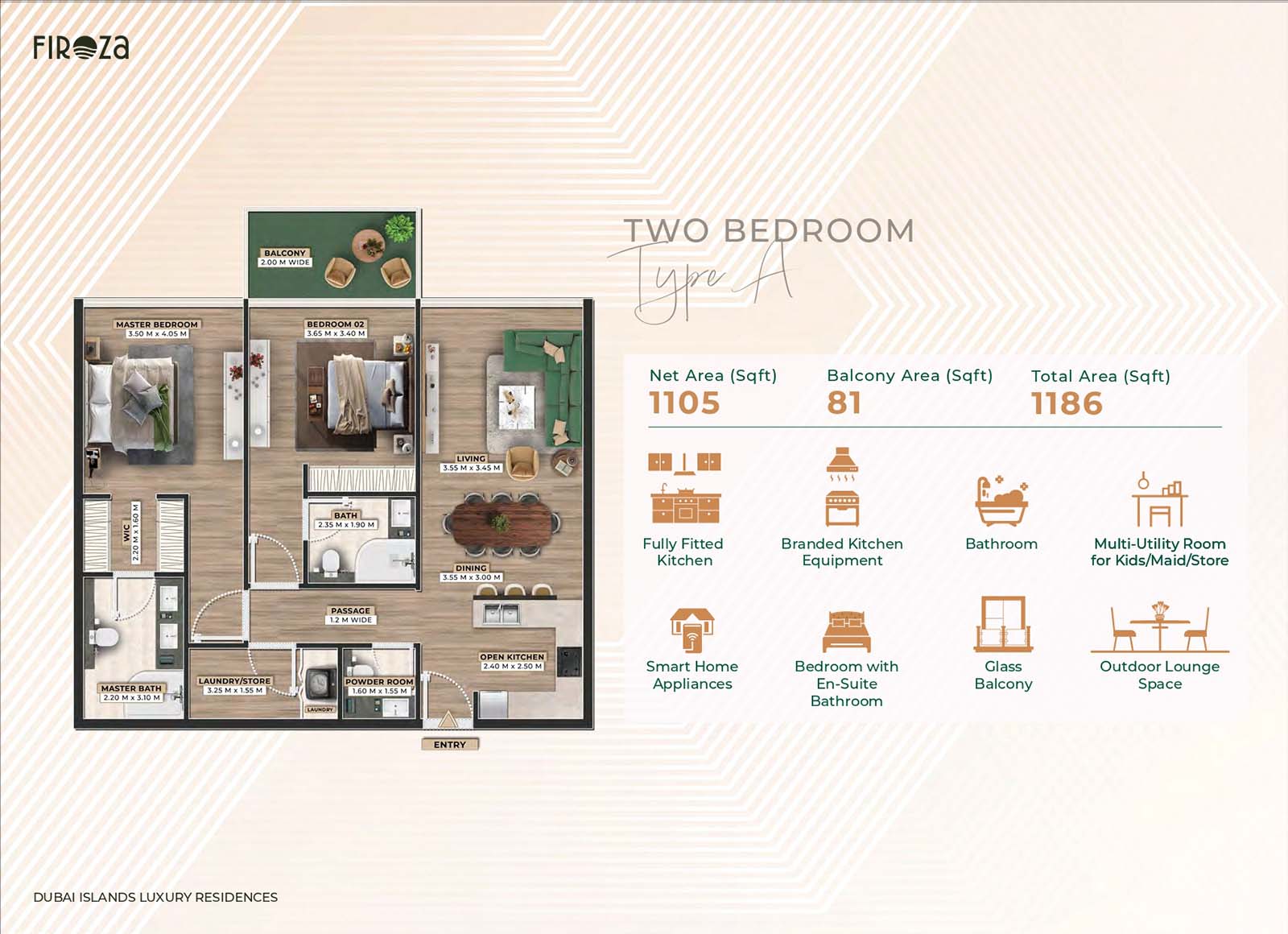 Firoza at Dubai Islands floor plan 3