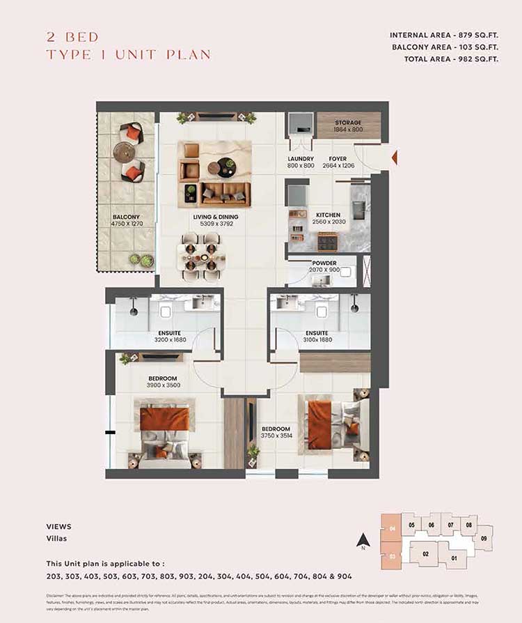 Sunvale by PRYSM floor plan 2