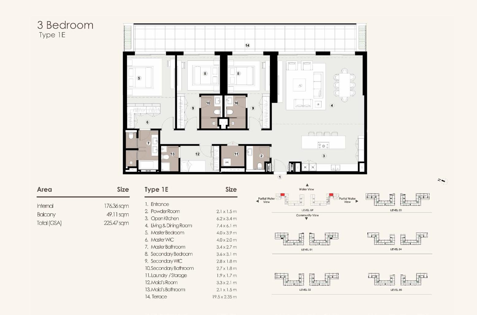Bashayer Residences at Hudayriyat floor plan 3