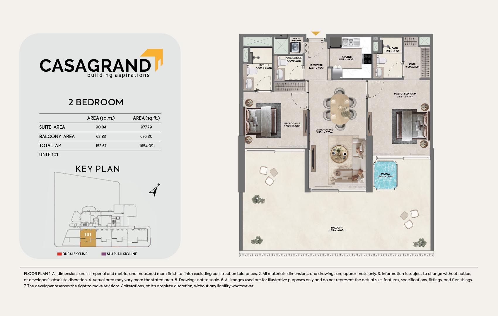 Casagrand Hermina at Dubai Islands floor plan 2