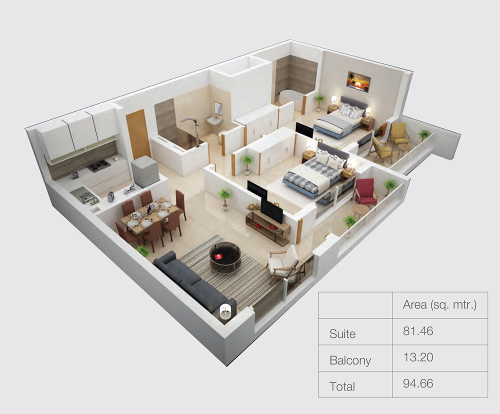 Genesis Residences floor plan 4