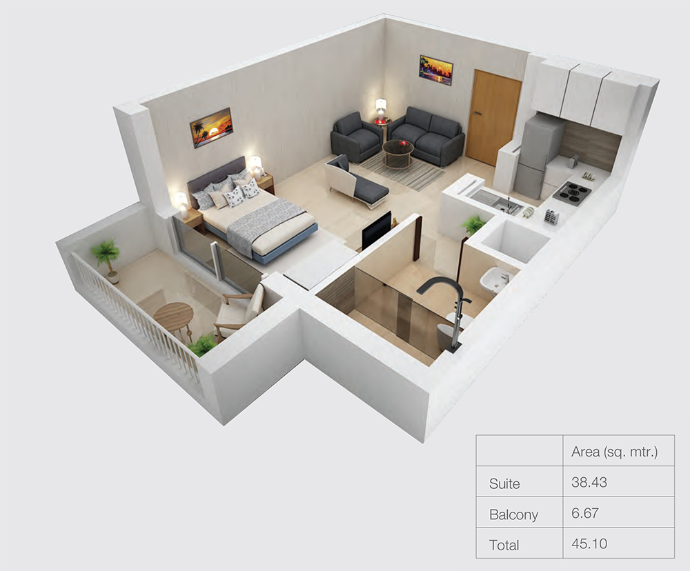 Genesis Residences floor plan 1