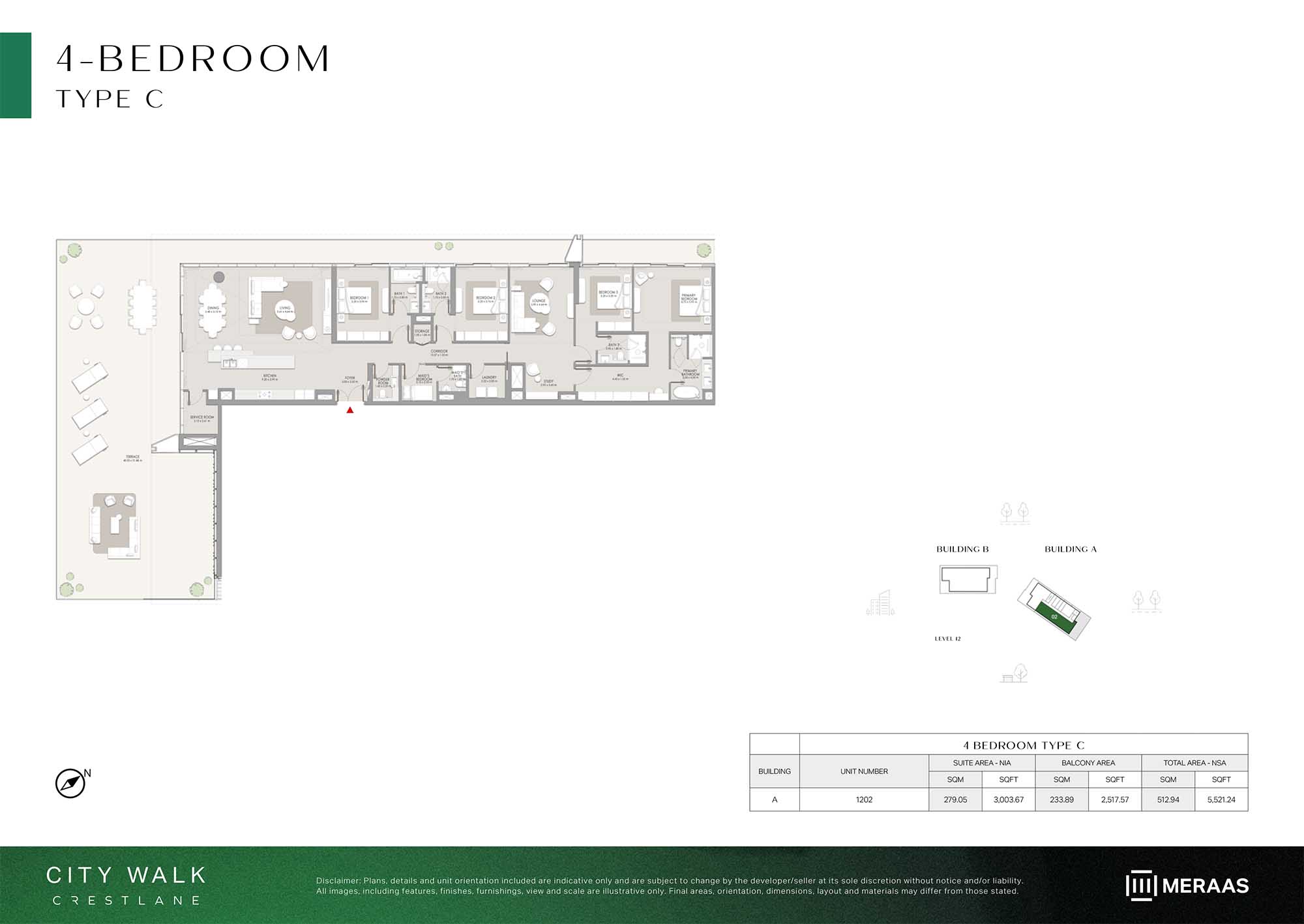 City Walk Crestlane 5 by Meraas floor plan 4