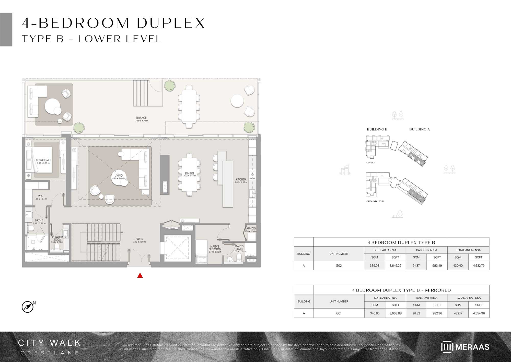 City Walk Crestlane 5 by Meraas floor plan 5