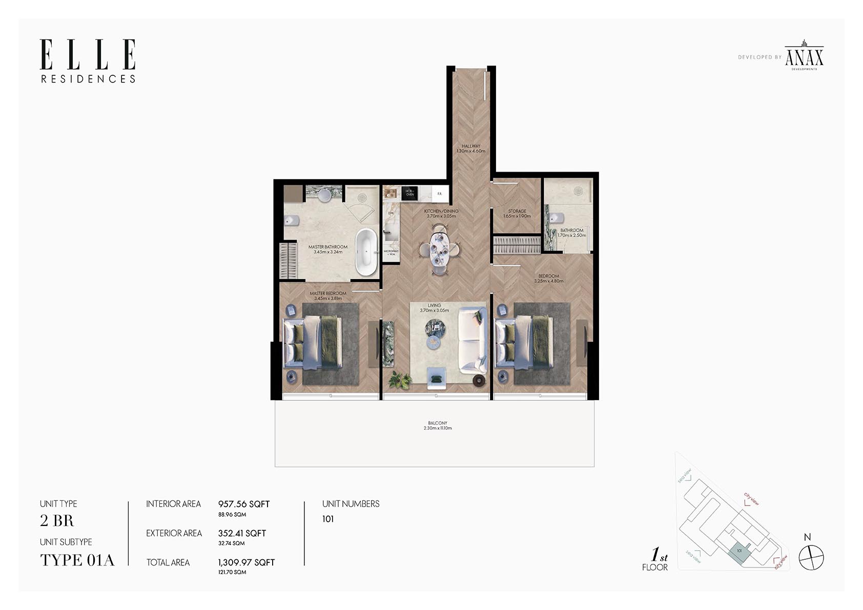 ELLE Residences at Dubai Islands floor plan 2