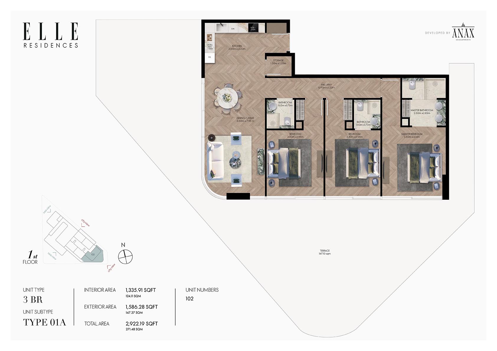 ELLE Residences at Dubai Islands floor plan 3