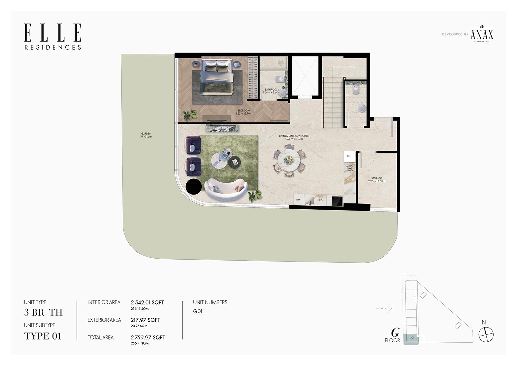 ELLE Residences at Dubai Islands floor plan 4