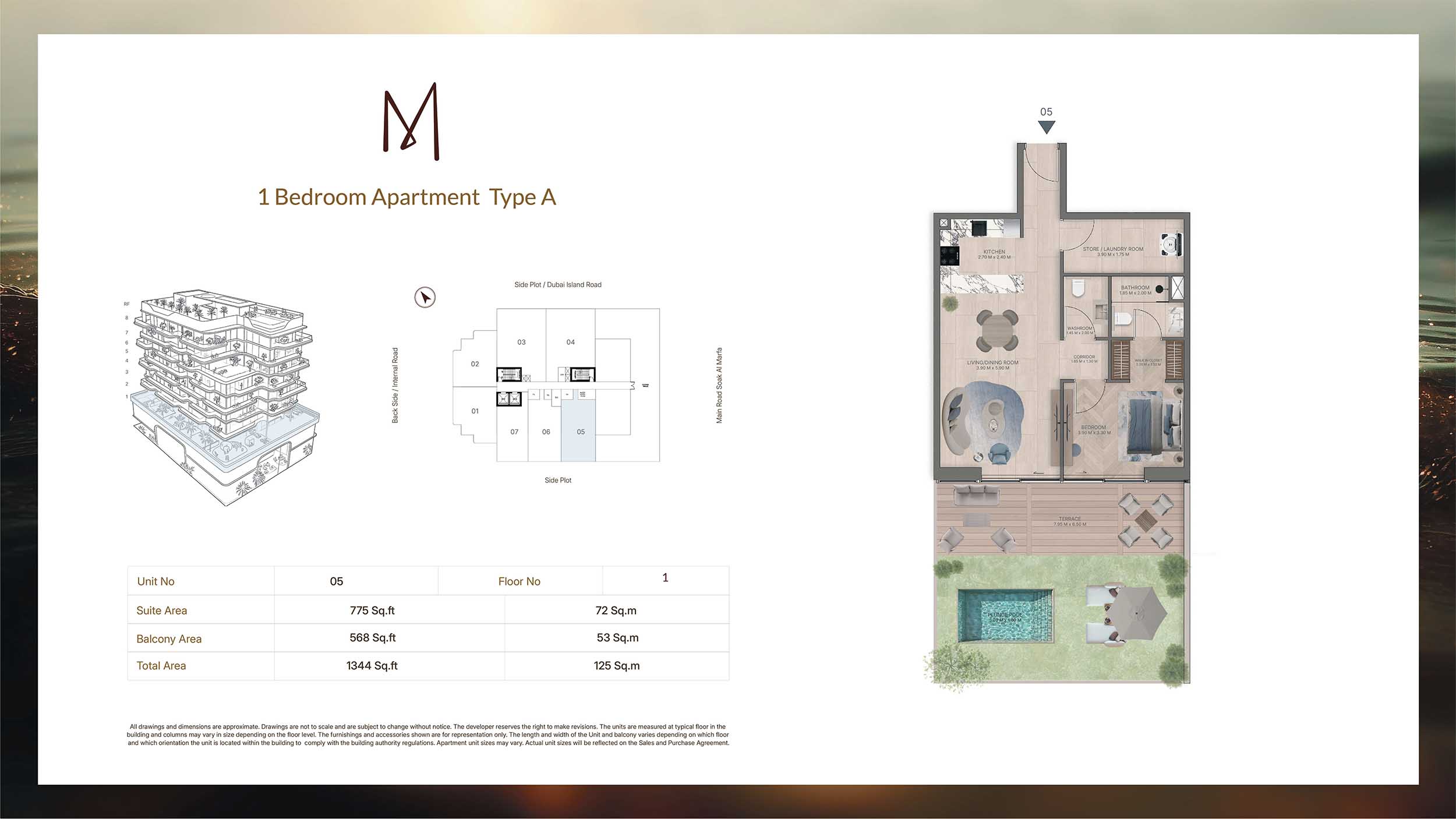 Meriden Beach Residences at Dubai Islands floor plan 1