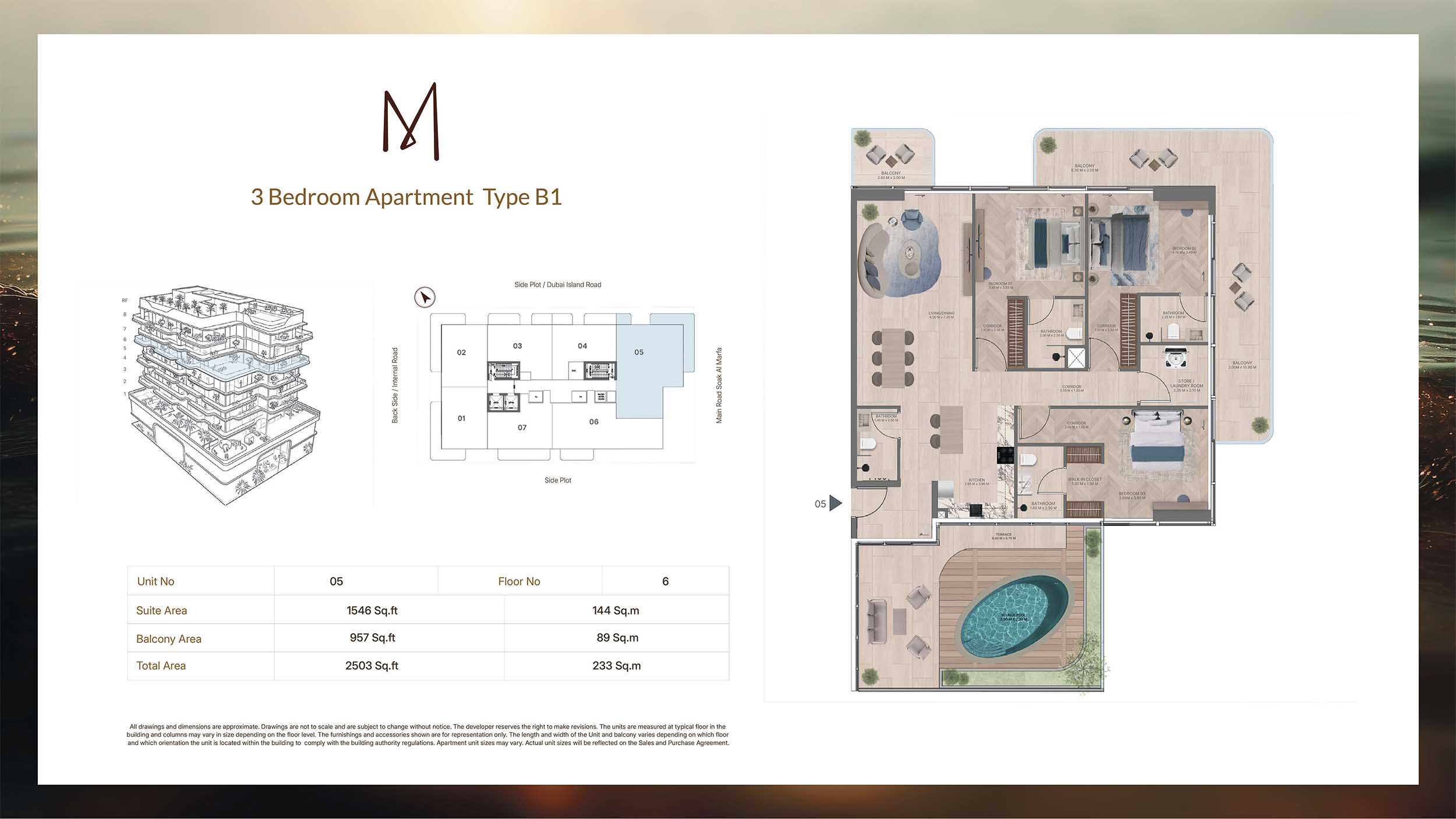 Meriden Beach Residences at Dubai Islands floor plan 3