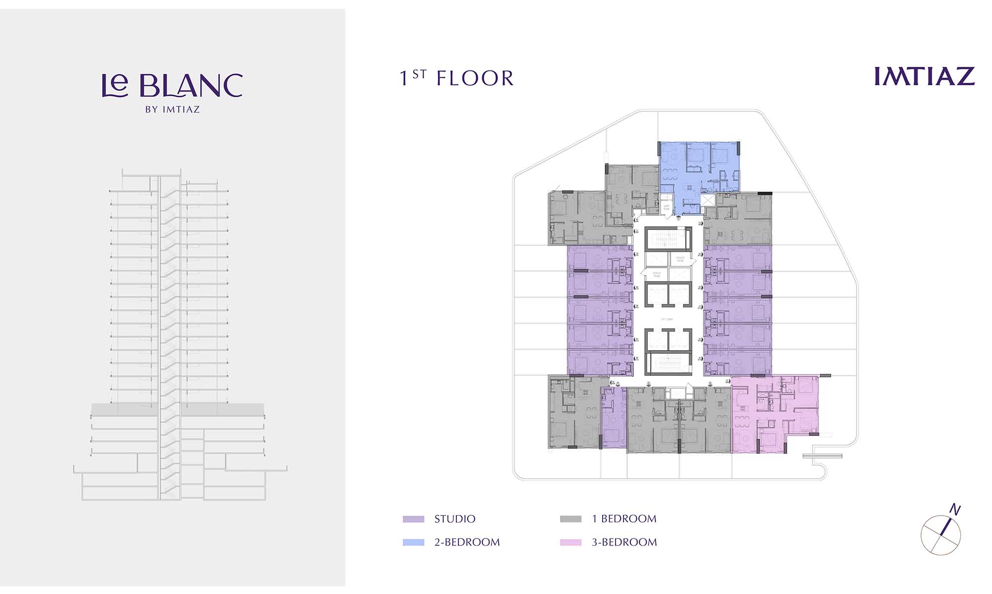 Le Blanc at Dubailand floor plan 1