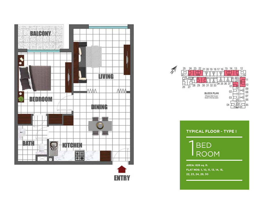 Lawnz Apartments floor plan 3