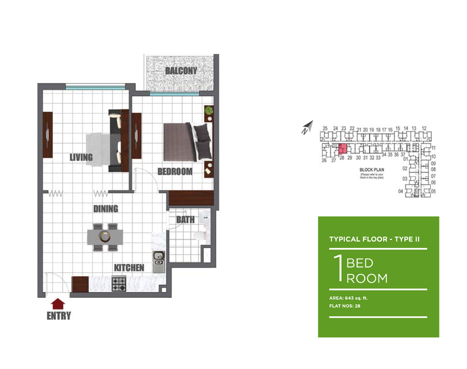 Lawnz Apartments floor plan 2