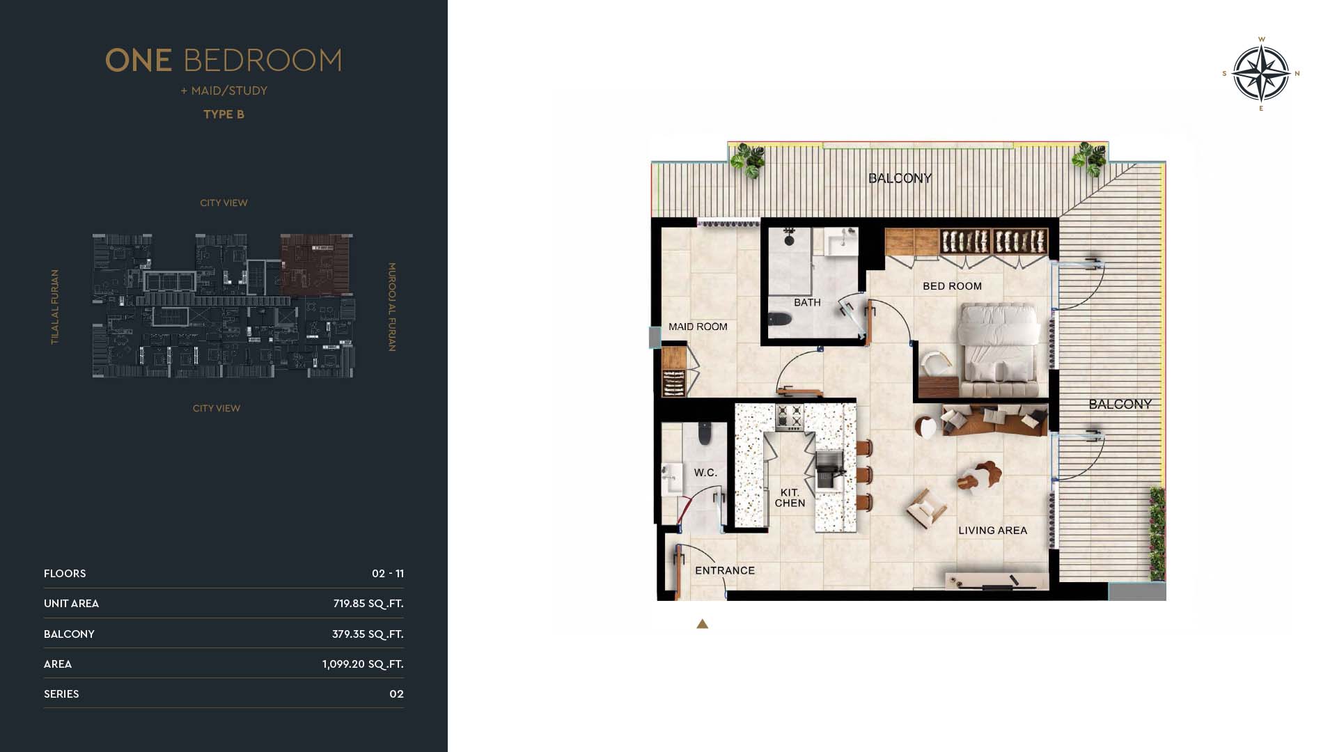 Kingdom Gate at Al Furjan floor plan 1