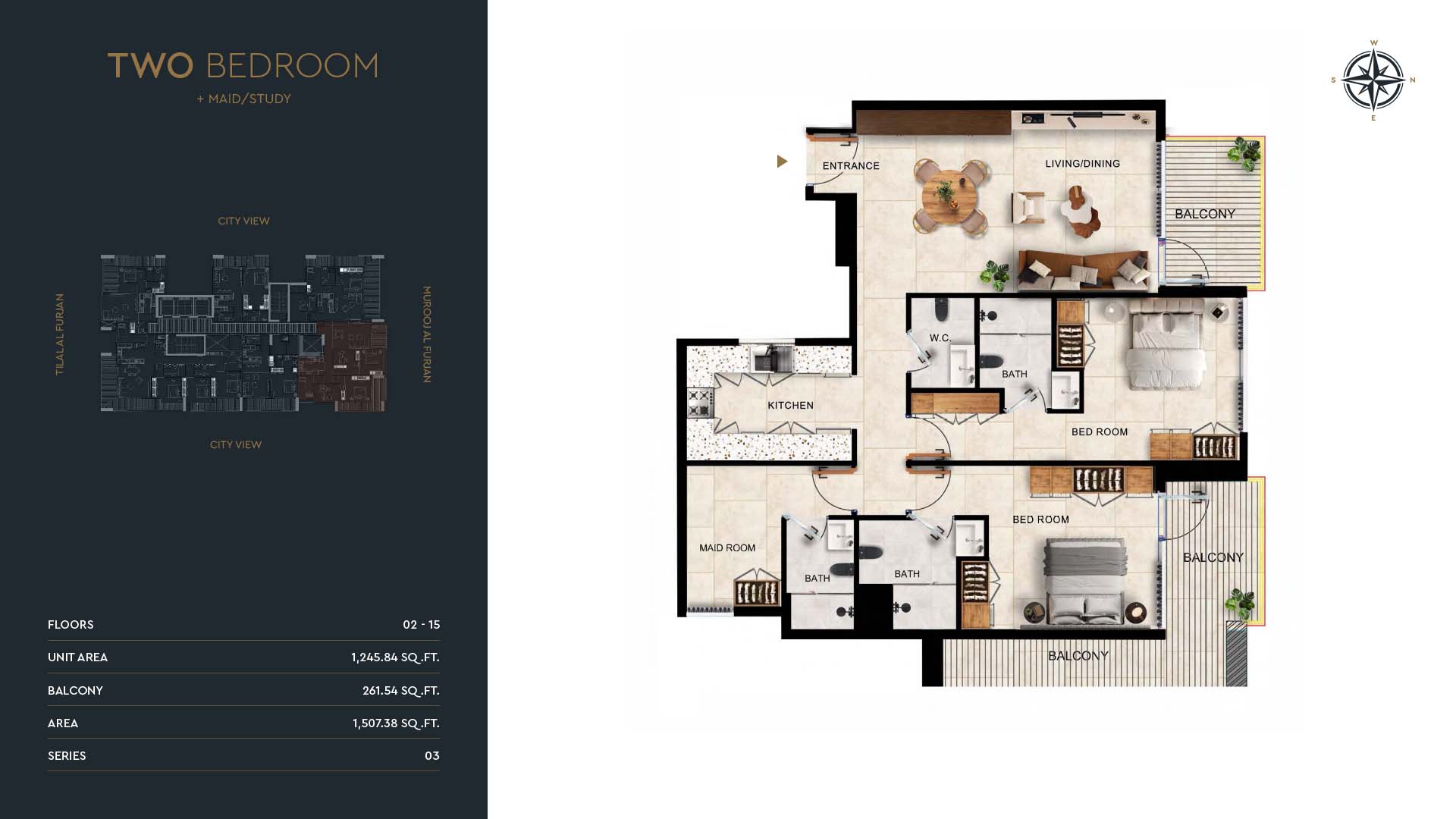 Kingdom Gate at Al Furjan floor plan 3