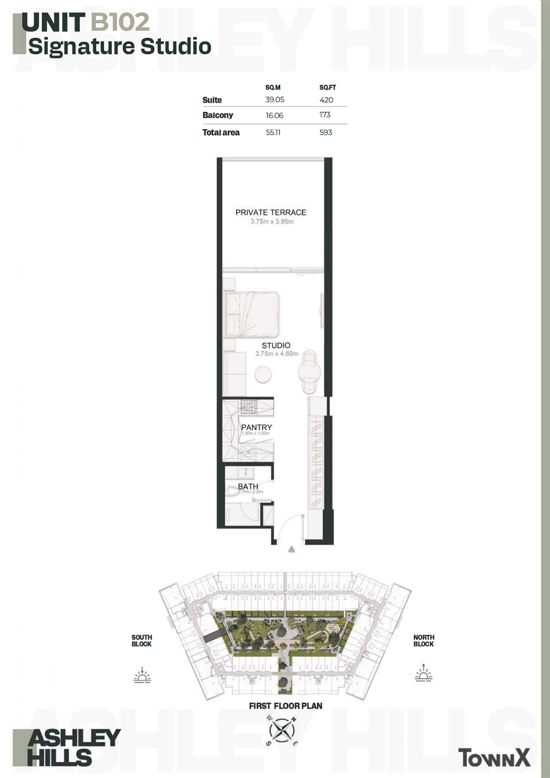 Ashley Hills at Arjan floor plan 1