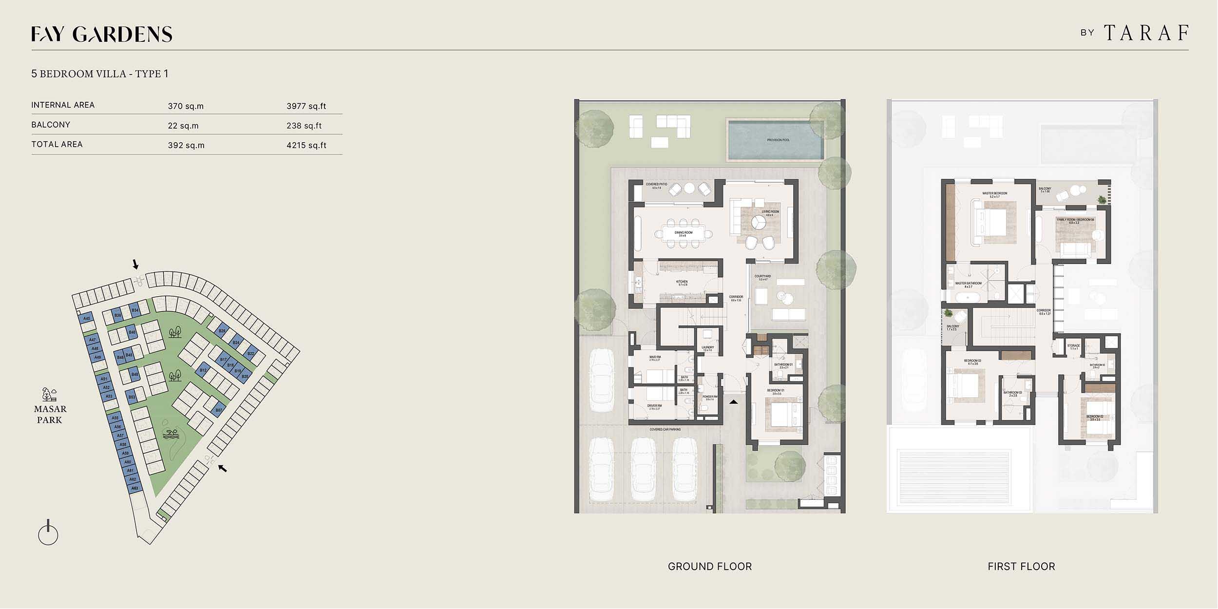 Fay Gardens at Masdar City floor plan 2