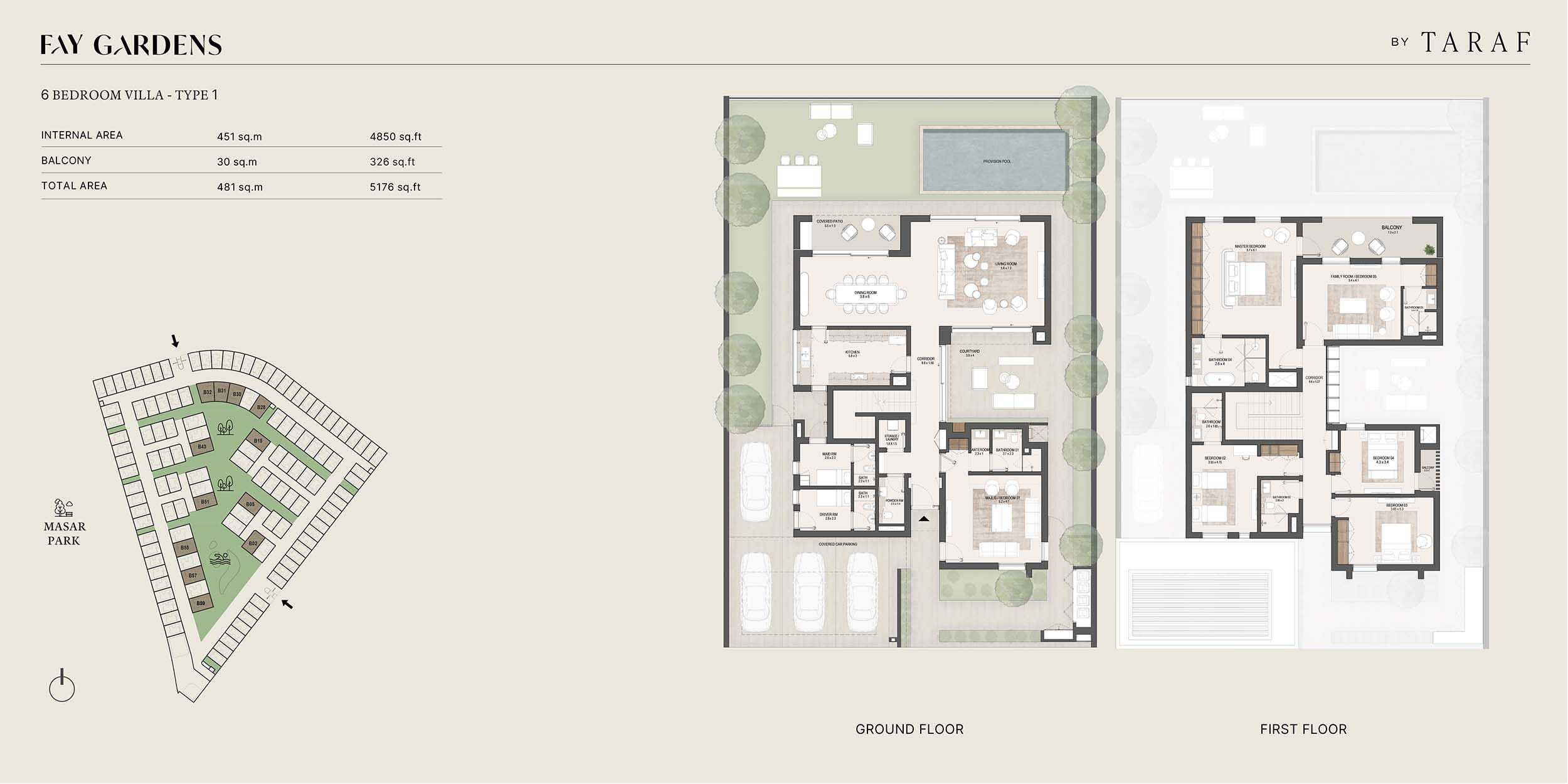 Fay Gardens at Masdar City floor plan 3