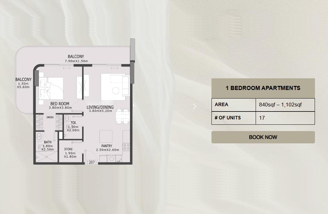 Elevia Residences 3 floor plan 1