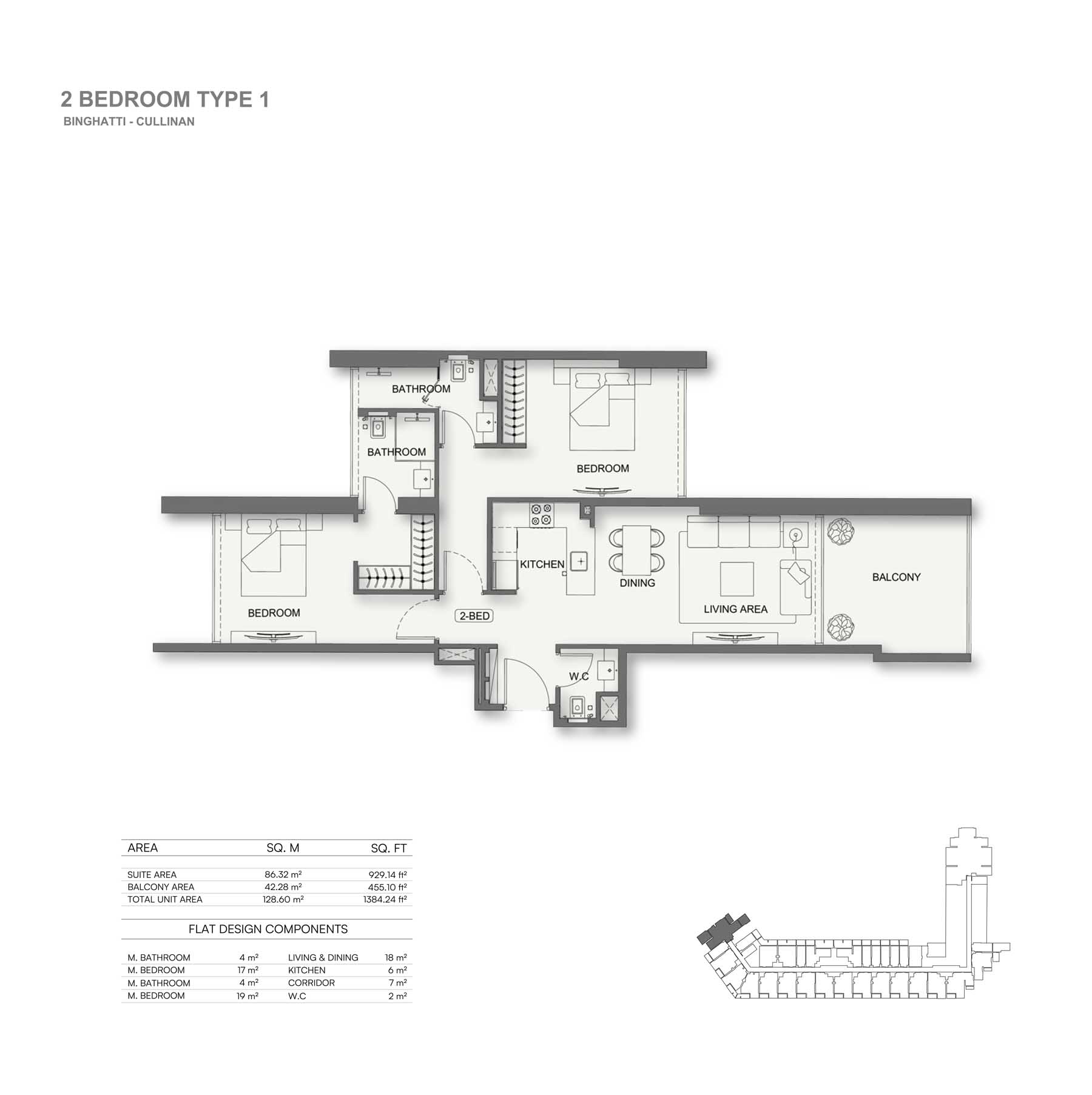 Binghatti Cullinan floor plan 4