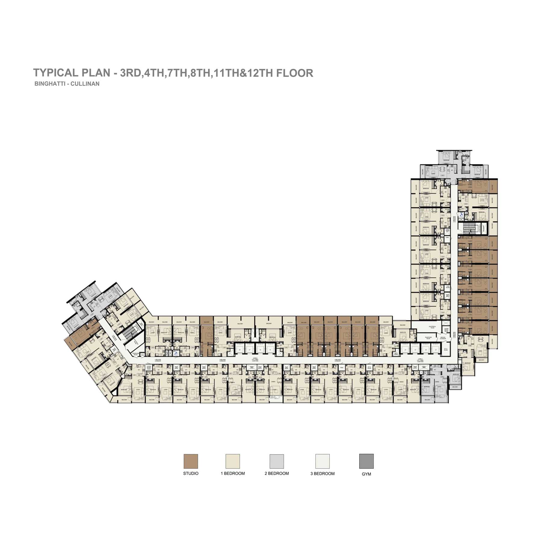 Binghatti Cullinan floor plan 3