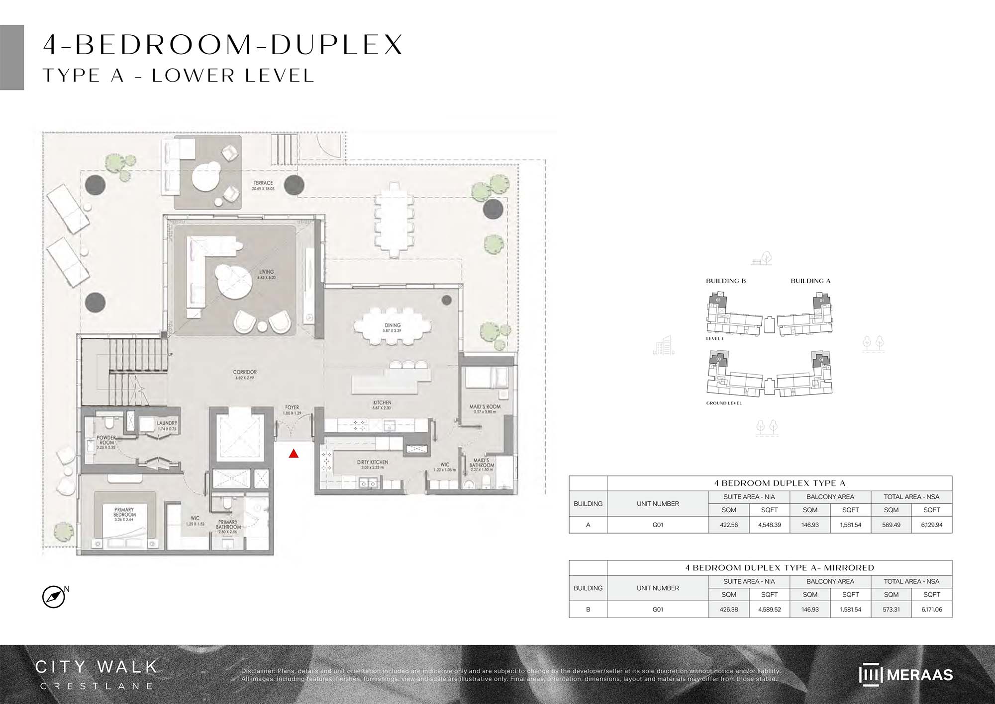 City Walk Crestlane 4 by Meraas floor plan 5