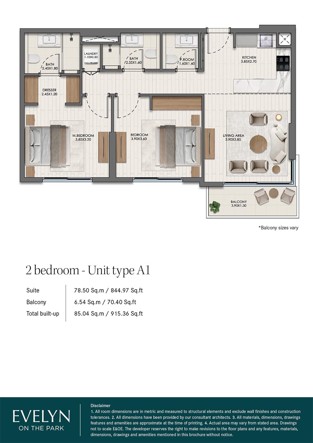 Evelyn on The Park floor plan 2