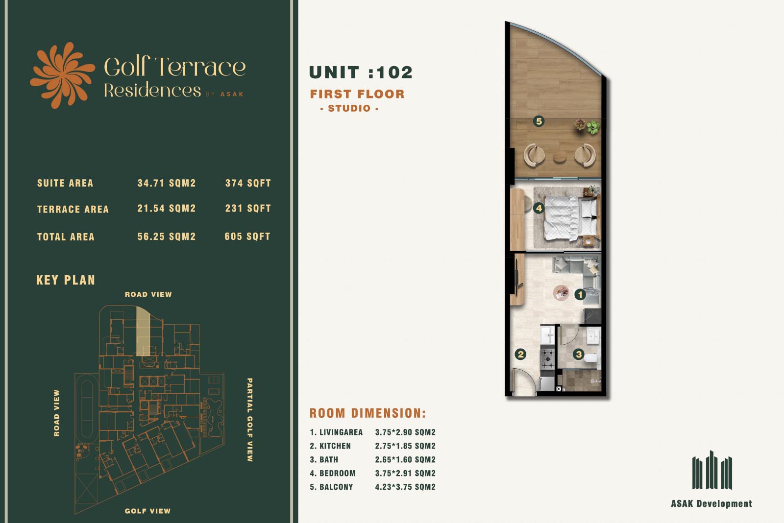 Golf Terrace Residences floor plan 1