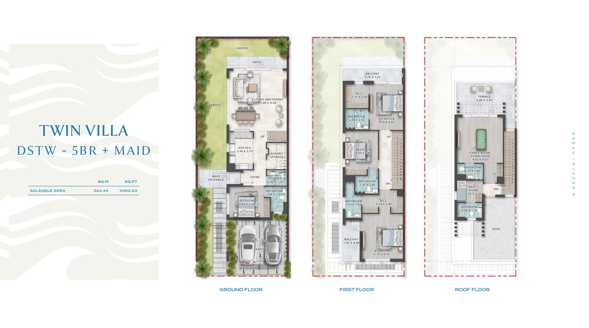 Cuba at Damac Islands 2 floor plan 3
