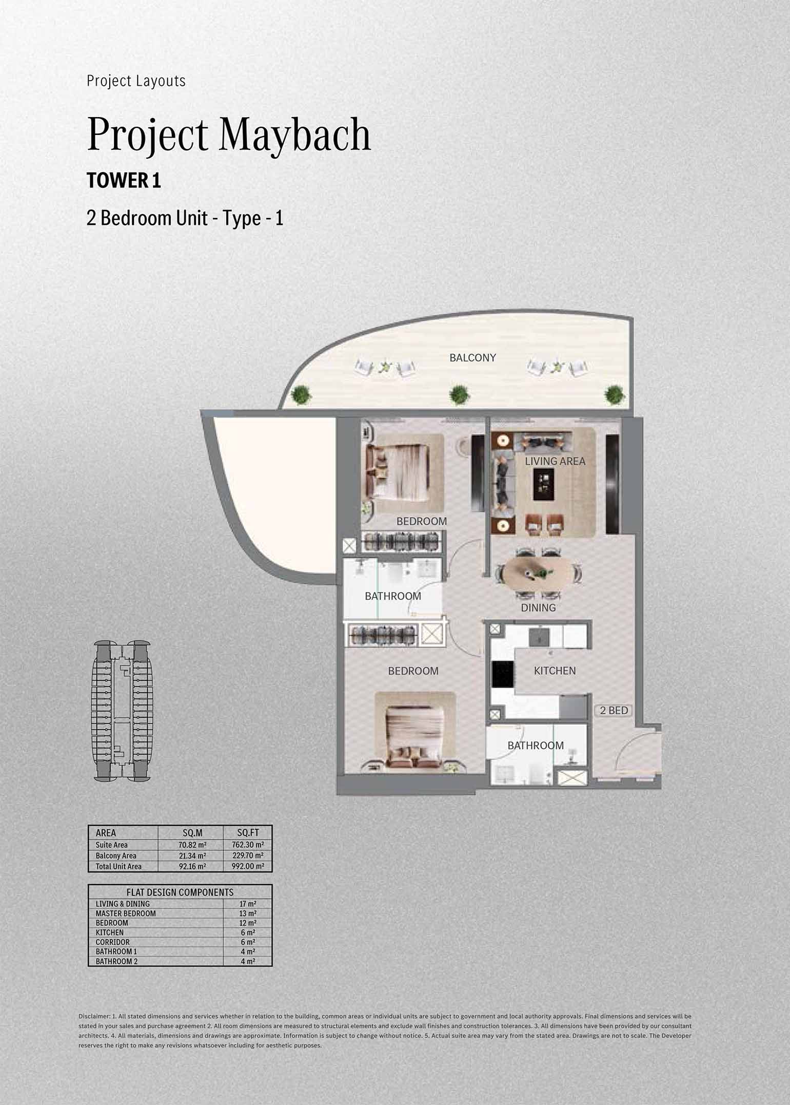 Binghatti Maybach floor plan 3