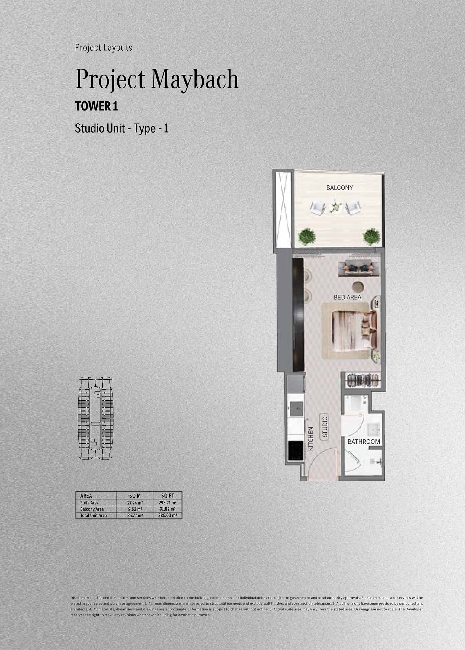 Binghatti Maybach floor plan 1